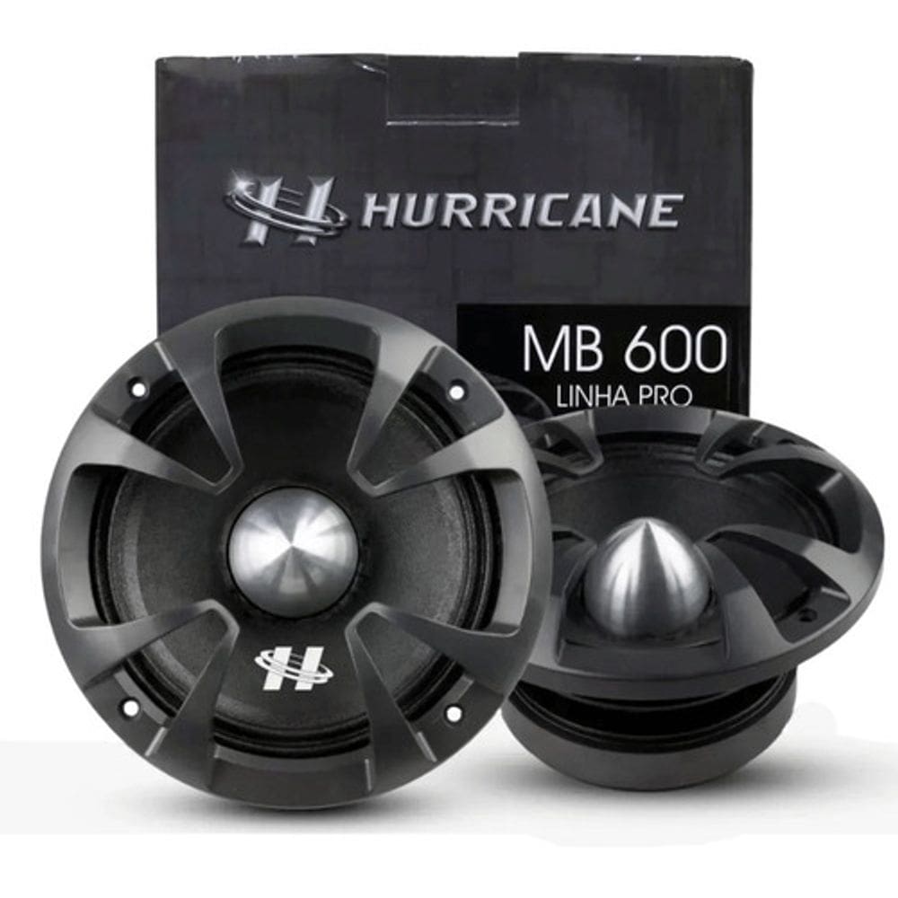 Par hurricane 6 polegadas mb 600 médio grave 500wrms 8 ohms