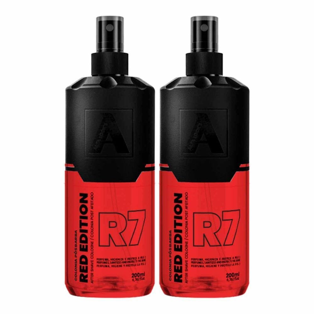 Kit 2X Loção Pós Barba Red Edition R7 200Ml Alfa Looks