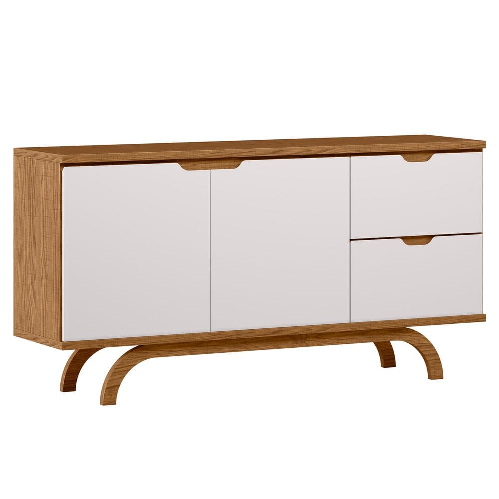 Balcão Aparador para Sala de Jantar 1,50m Vicenza Cor Ype/Off White - New Ceval