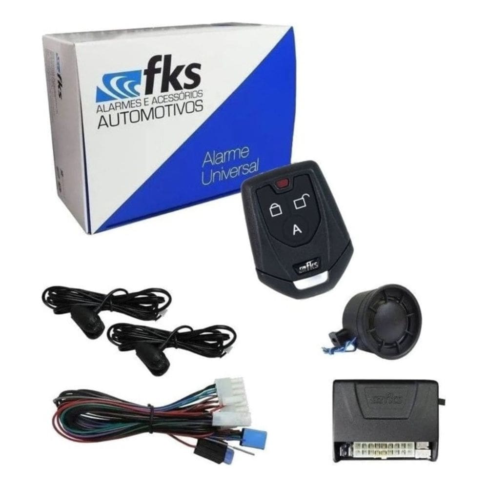 Alarme Carro Universal Fks 902 Sb sem bloqueio 1 Controle
