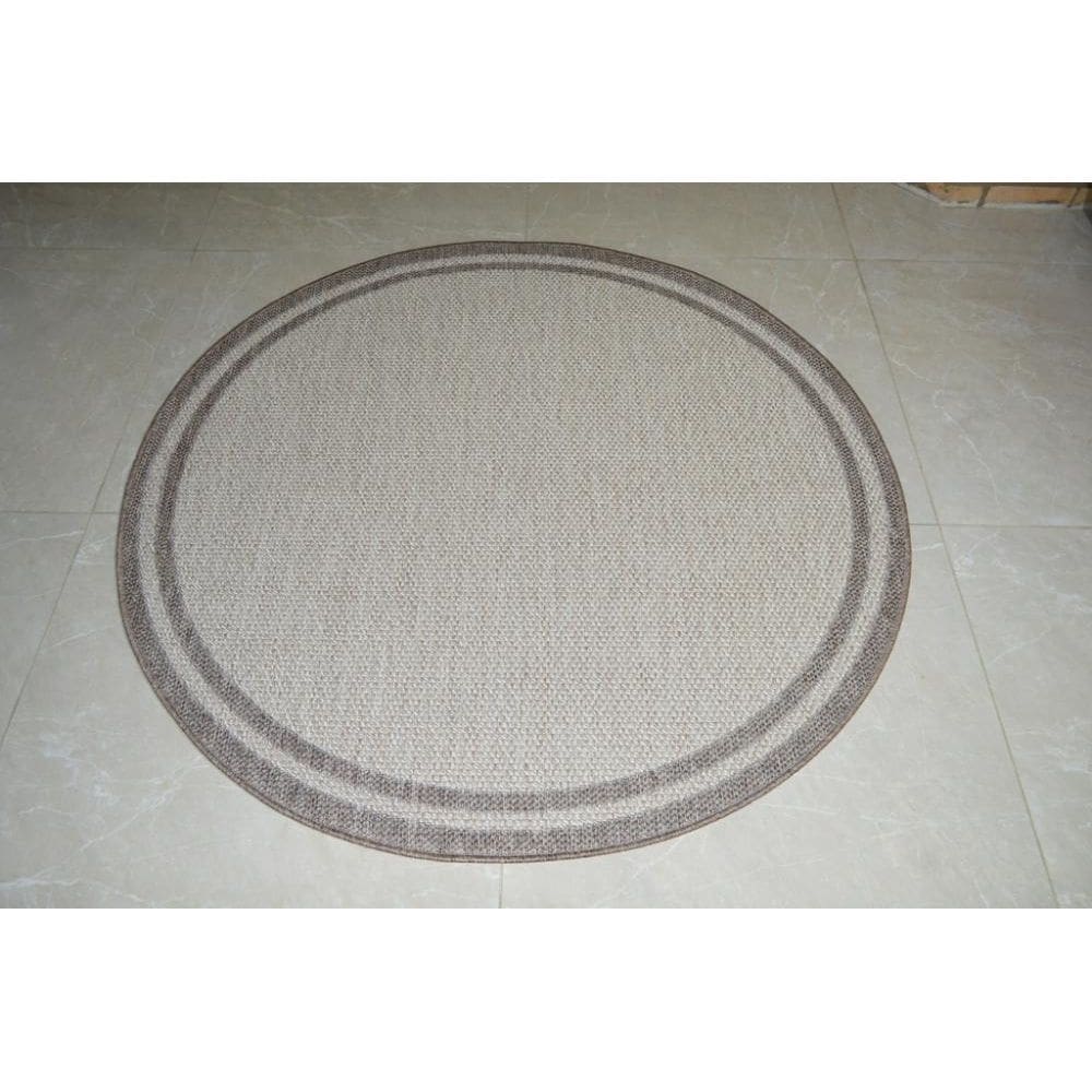 Tapete Redondo Natural Look Moldura A 200 Cm