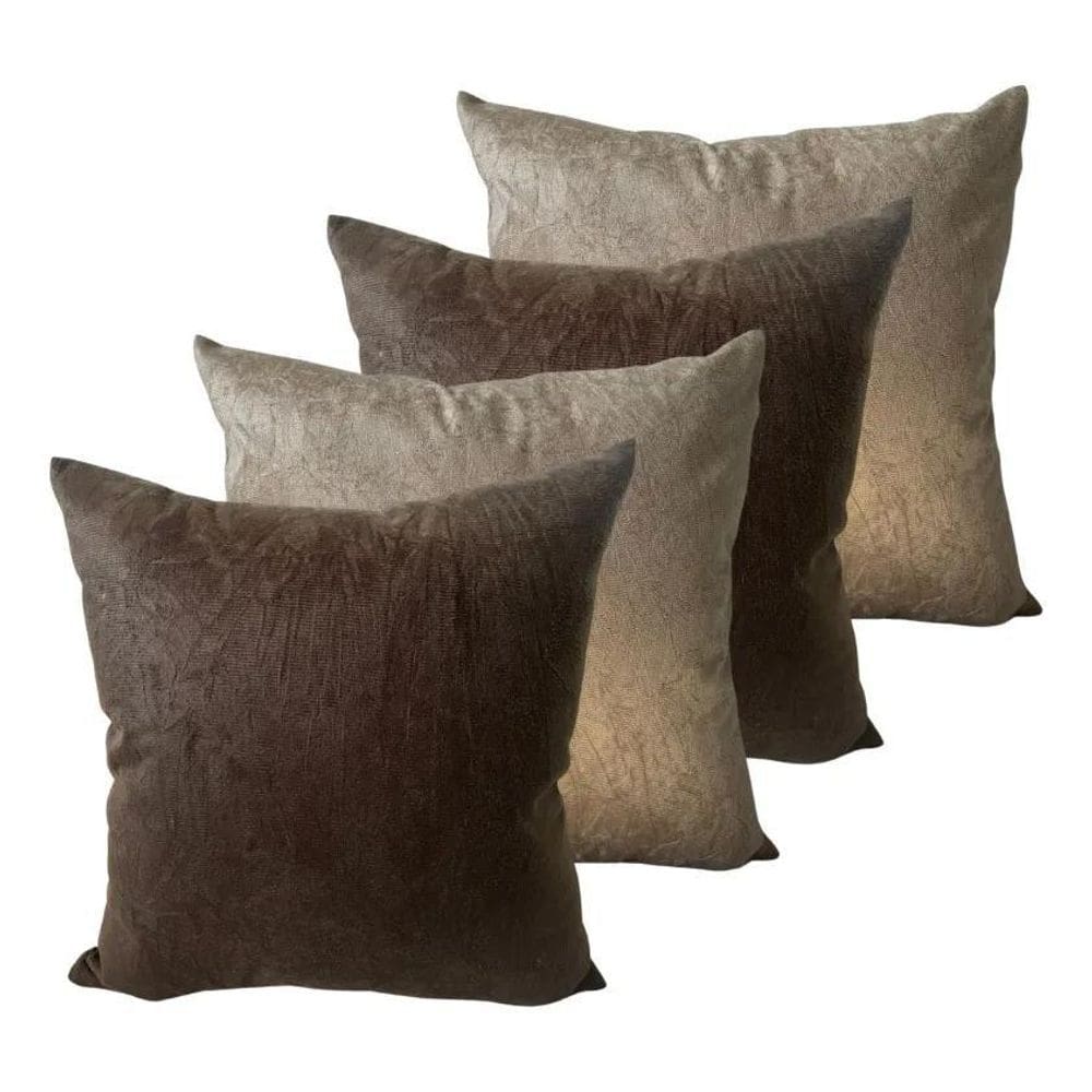 Kit 4 Capas De Almofadas Decorativas Sued 45X45