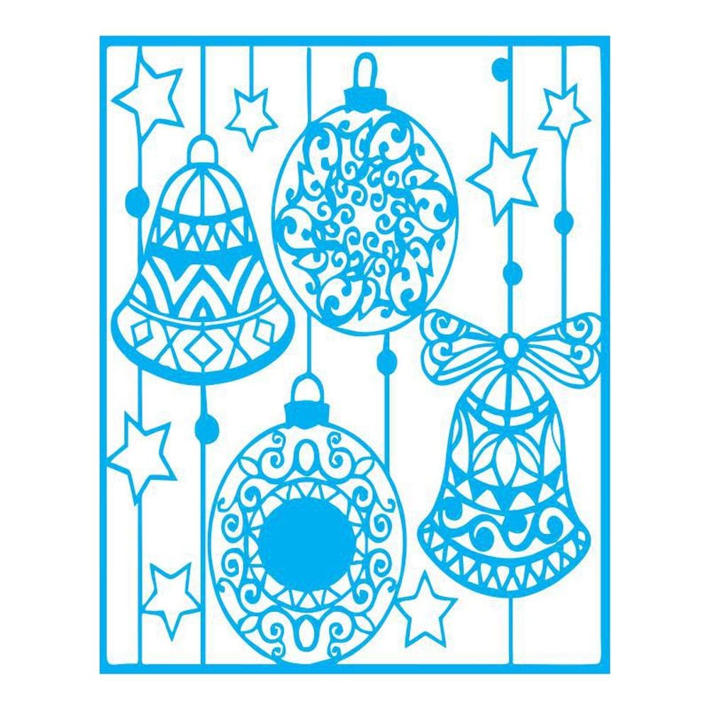 Stencil Tamako Enfeites Natal - 20X25Cm - Ref B111