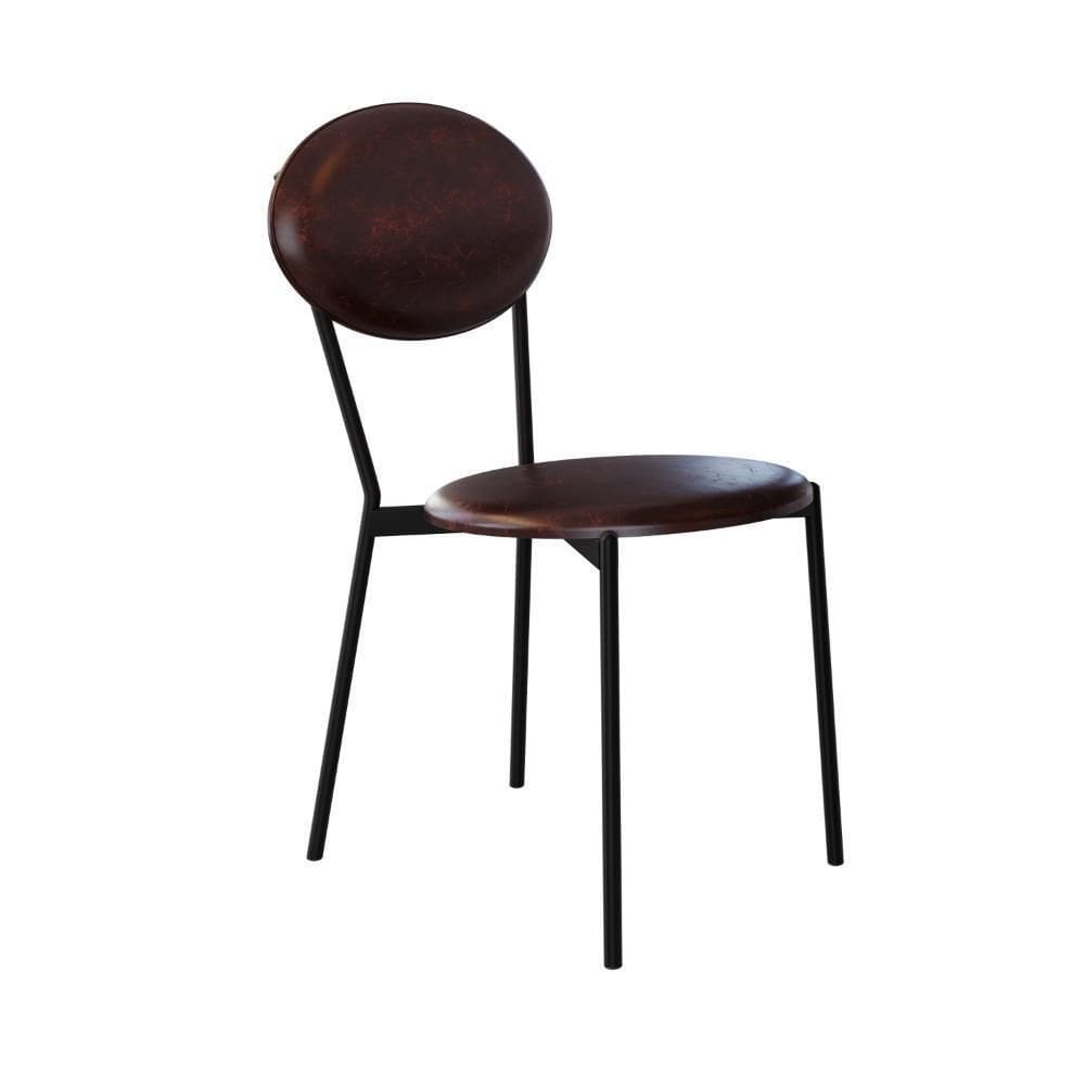 Cadeira Vintage Elipse Fixa C-4 Pes 430 X 535 X 860 Mm C-1 Un. Cn.cafe Courino Café