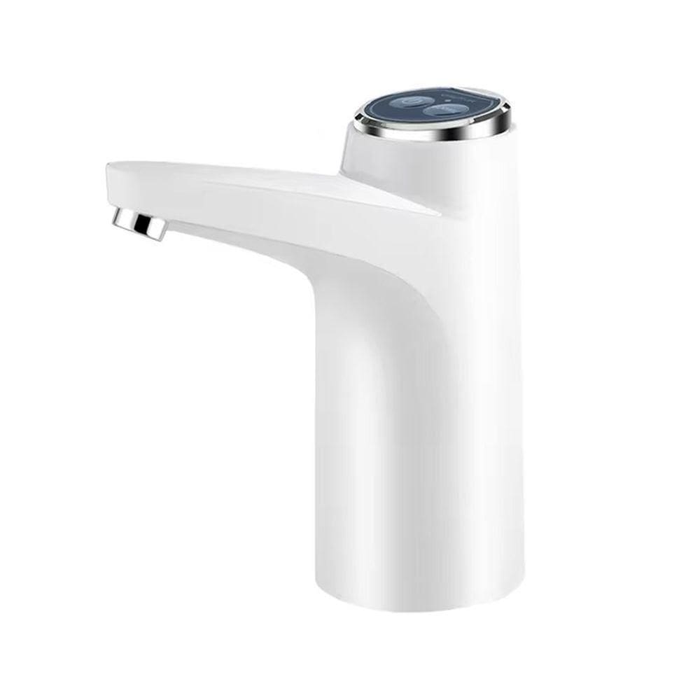 Bomba Galão Torneira Elétrica Bebedouro Água Recarregável Usb Branco