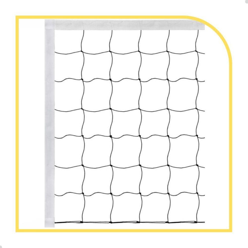 Rede De Volei 9,5Mts 3 Lonas Fio 1Mm Seda Sports Mania