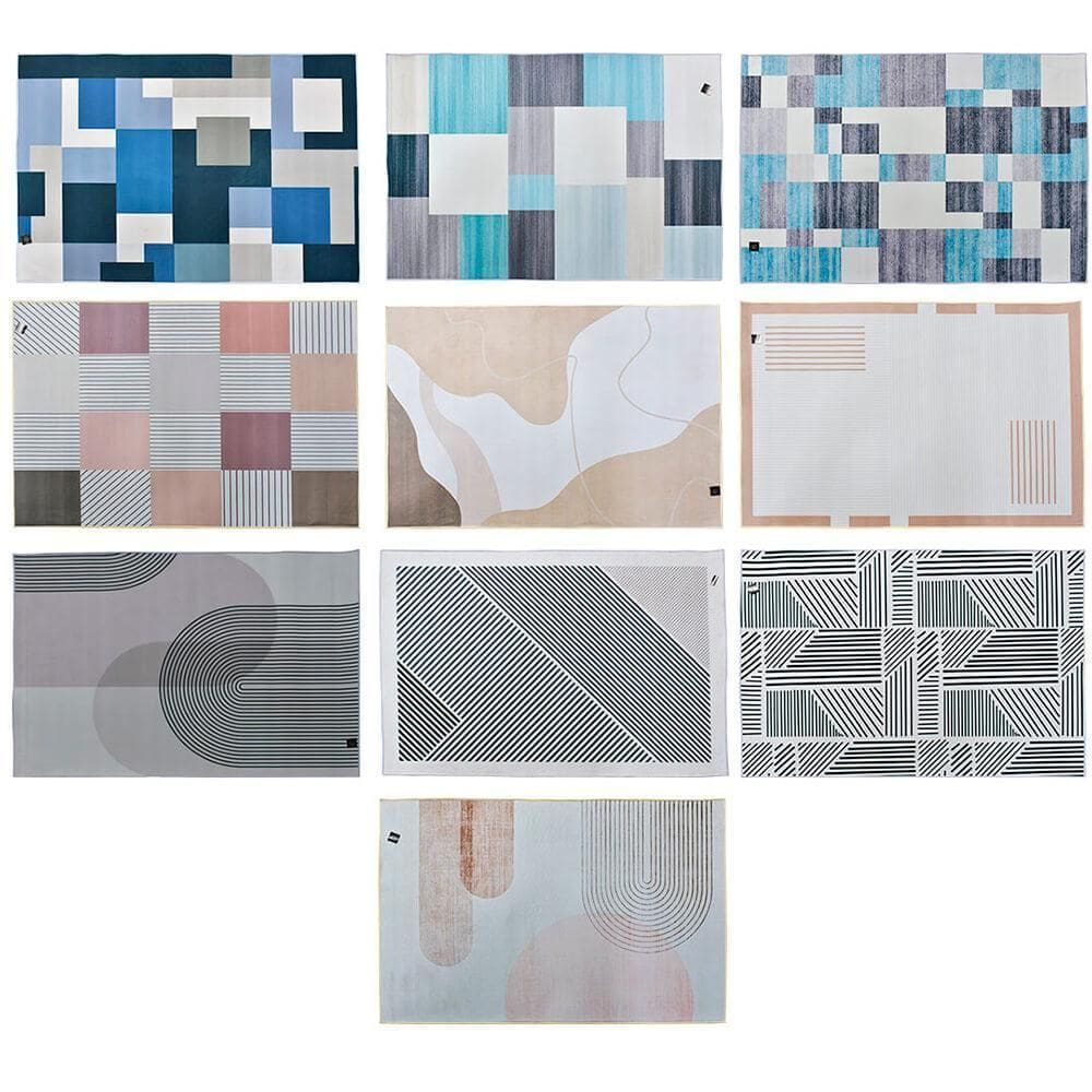 Tapete Sala E Quarto 1,00 X 1,40M Geométrico Rio Home Tap081