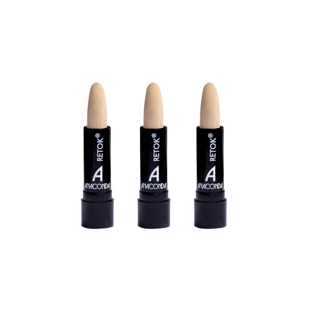 Retok Color Stick Anaconda 3G - Loiro - Kit Com 3Un
