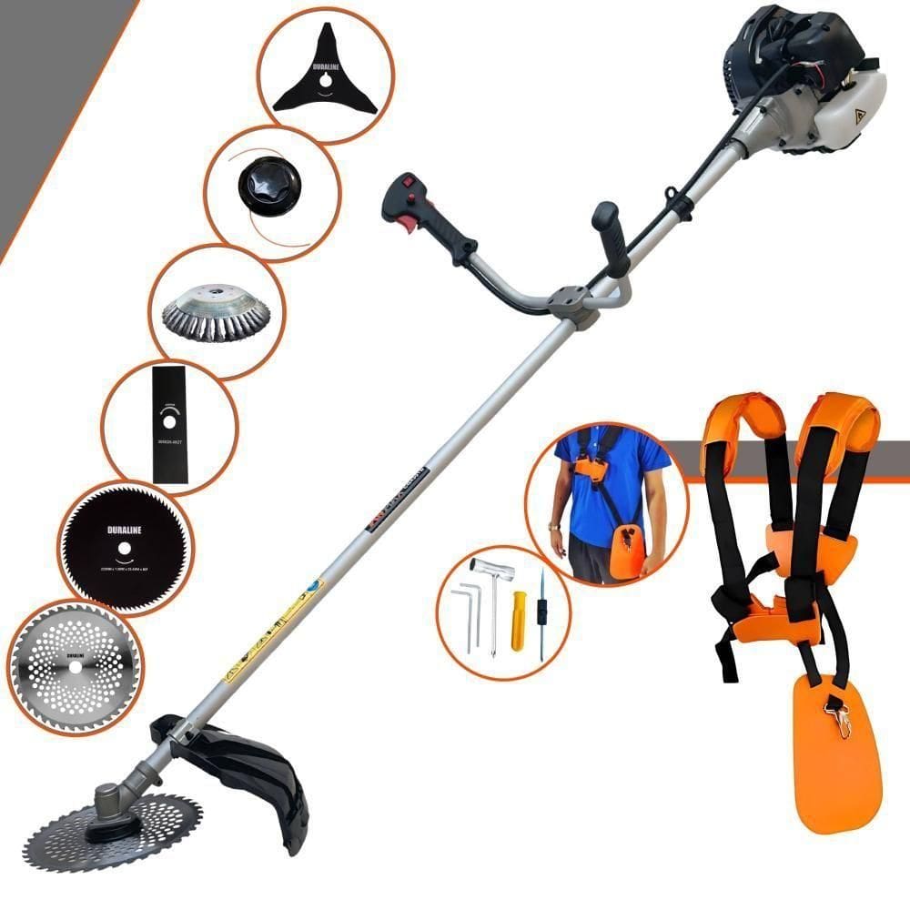 Kit Roçadeira Anmax Cg430-b 43cc 1,7hp 12.000rpm 6 Em 1