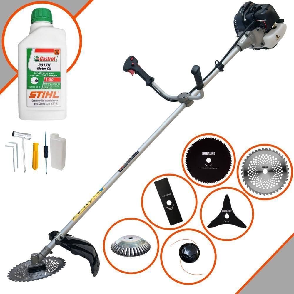 Roçadeira Cg430b 43cc Multifuncional 6 Em 1 + óleo Stihl 2t