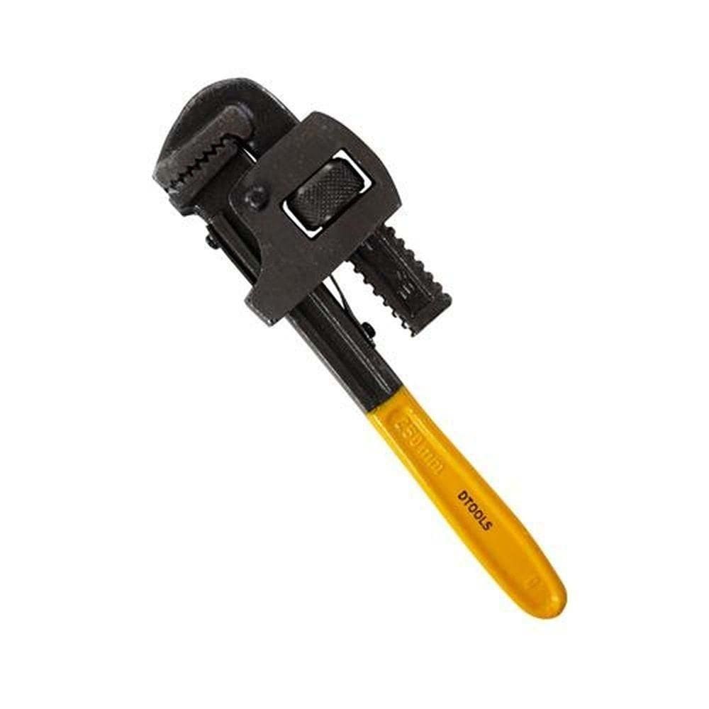 Chave Grifo Stillson 10`` Para Fixar E Soltar Canos E Tubos - Aço Carbono - Dtools