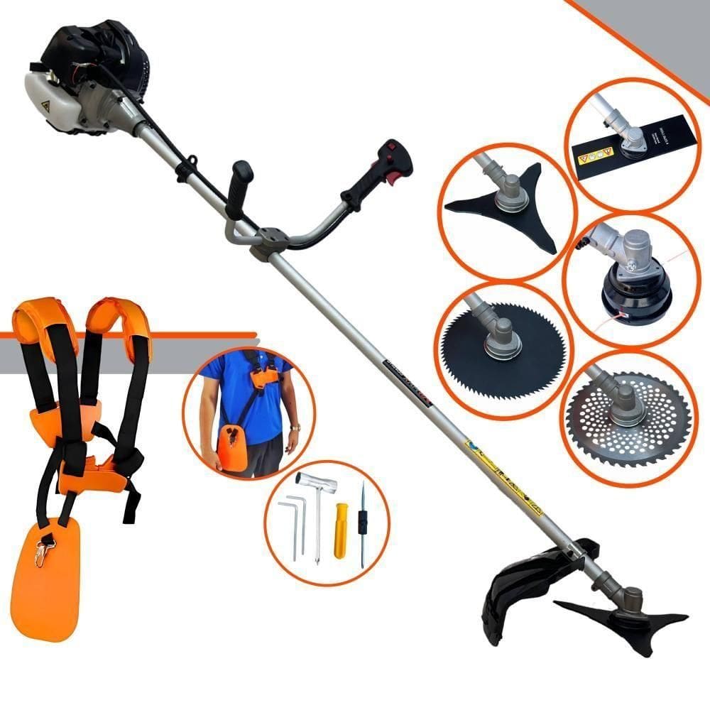 Roçadeira Cg430-b 43cc C/ Carretel + Facas 2p 3p 40d E 80d