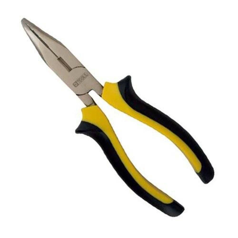 Alicate Pro Bico Curvo 6`` Em Cromo Vanadium - Empunhadura Pvc - Dtools