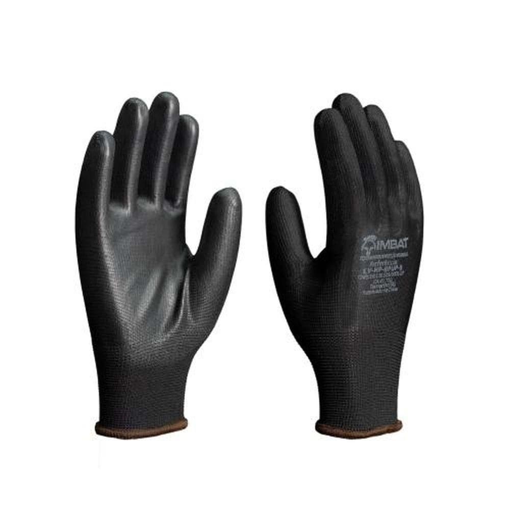 Luva De Segurança Preta Tamanho 8 (m) Para Uso Doméstico E  - Pu Revestido