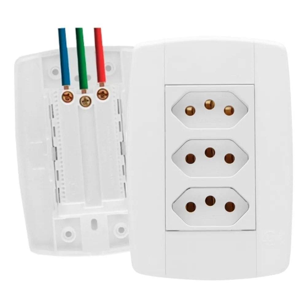 Tomada Tripla 20A Ilumi Lev