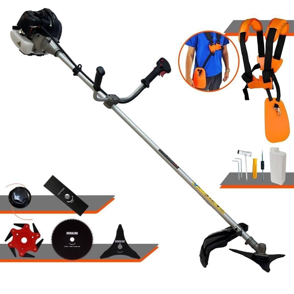 Roçadeira Multifuncional Anmax Cg430b 43cc + Facas 3p 6p 80d