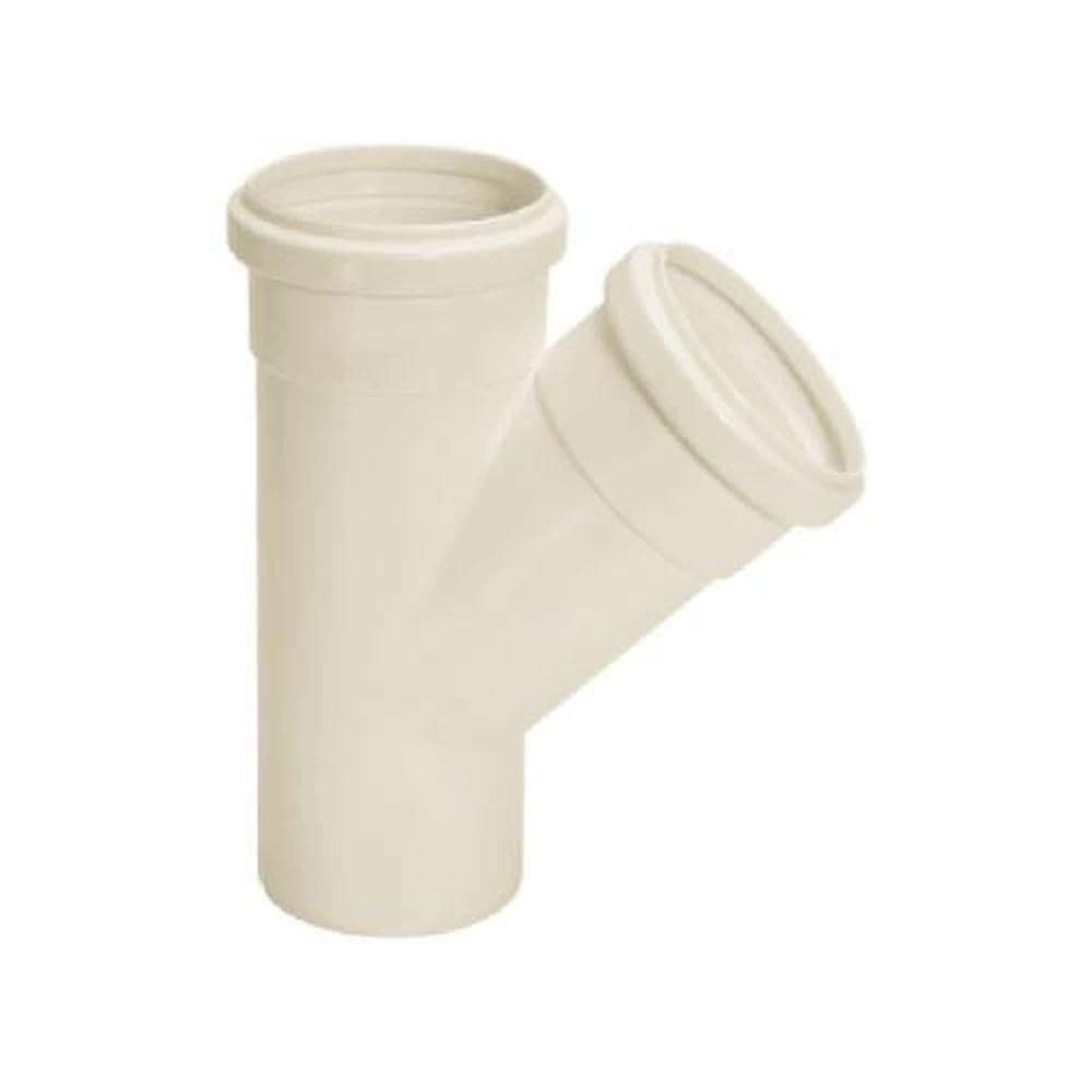Junção Y Esgoto 40x40mm Pvc Branca - Amanco - Nbr 5688