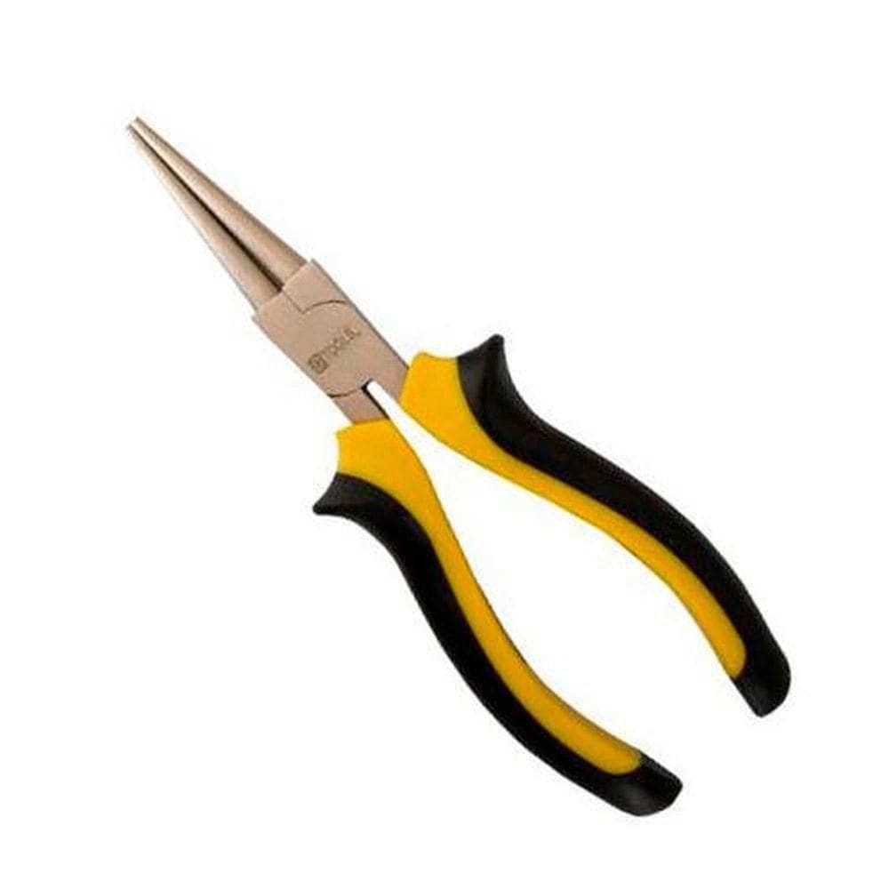 Alicate Pro Bico Redondo 6`` Em Aço Forjado - Acabamento Acetinado - Dtools