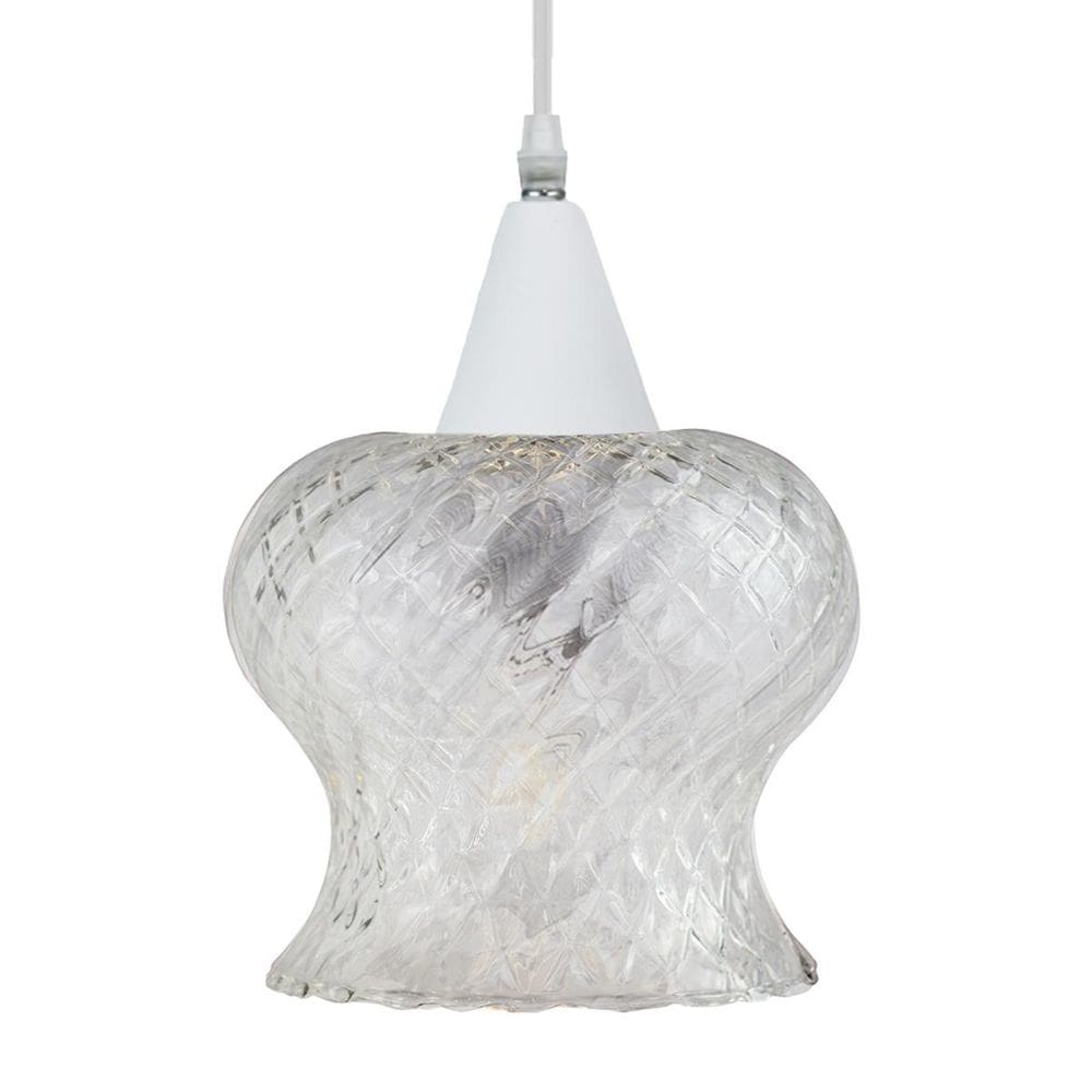Lustre Pendente Taschibra Aisha Boreal E27 Transparente Bivo