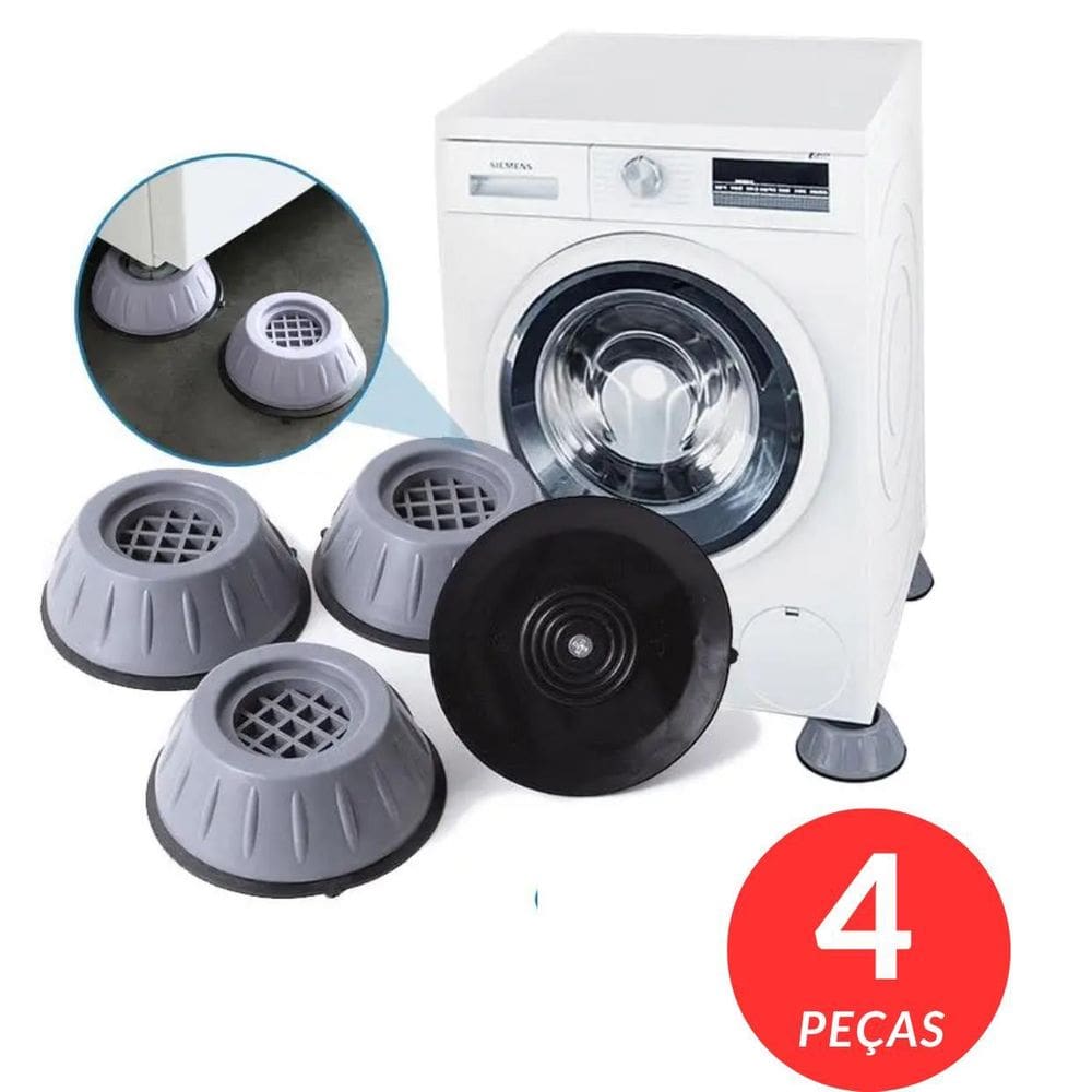 Kit 4 Suportes Para Maquina De Lavar Geladeira Mesa Novidade