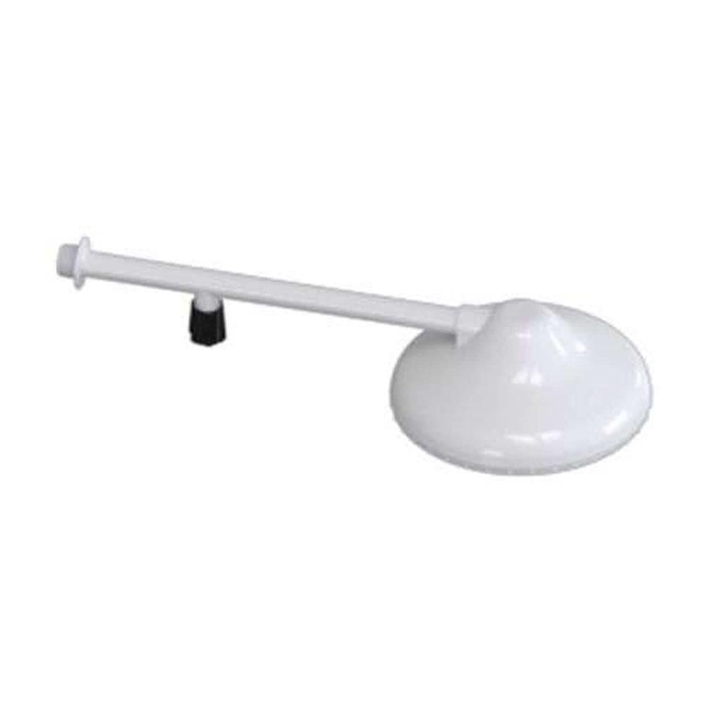 Chuveiro 8`` Com Braço E Registro Branco 1-2`` - Ideal Para Banho Relaxante