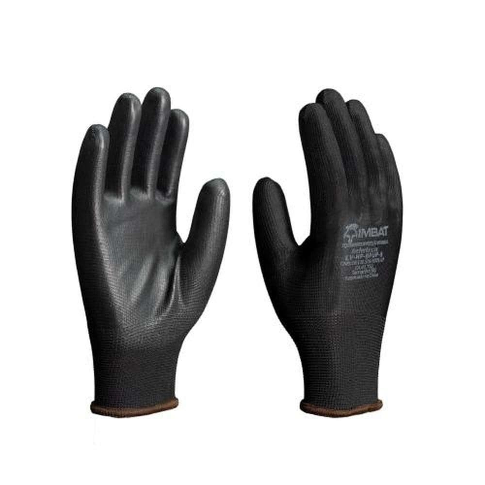 Luva De Segurança Preta Tamanho 9 (g) Para Uso Doméstico E  - Pu Revestido