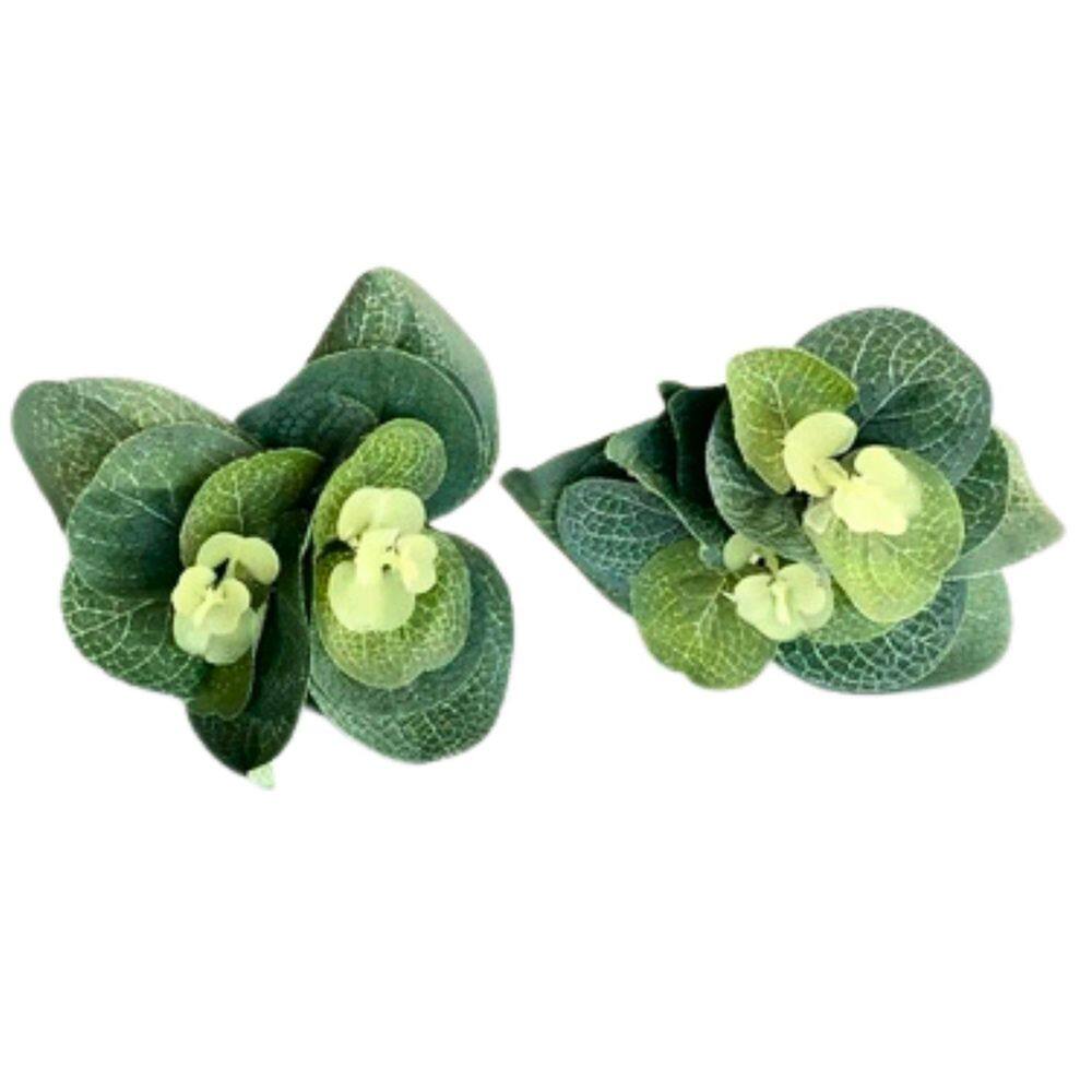 Anel Porta Guardanapo Eucalipto Folhagem Verde Decor 12 Un