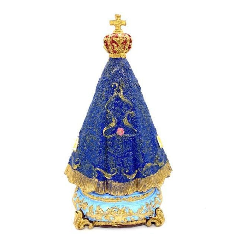 Escultura Nossa Senhora De Aparecida Barroco 30 Cm Em Resina