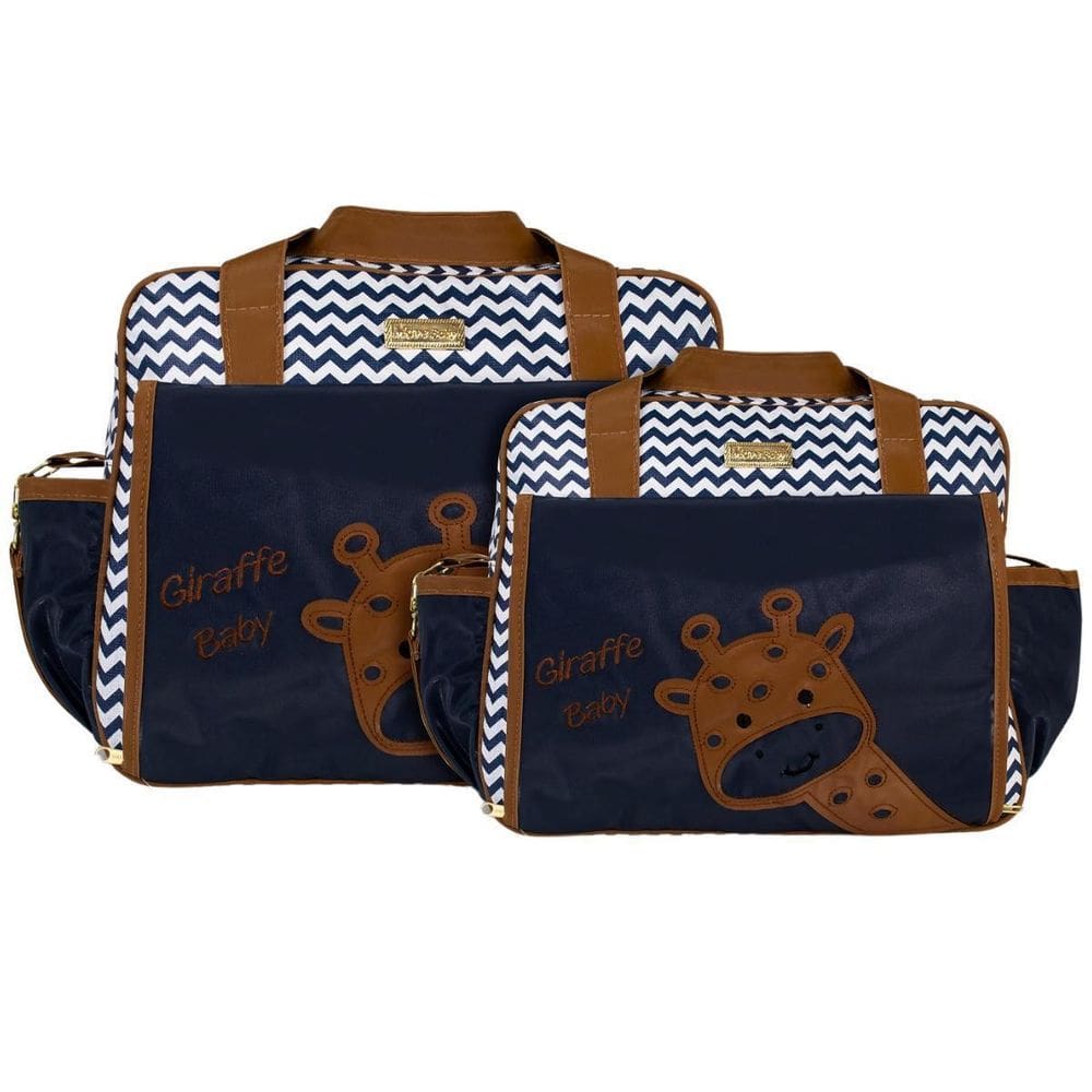Kit Bolsas Maternidade Mave Baby Giraffe Azul Marinho