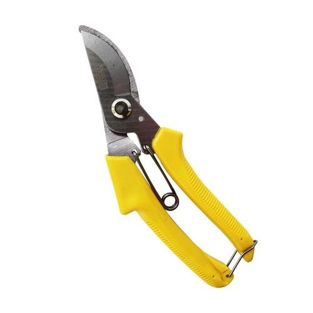 Tesoura De Poda 8`` Amarela Para Jardins E Hortas - Dtools