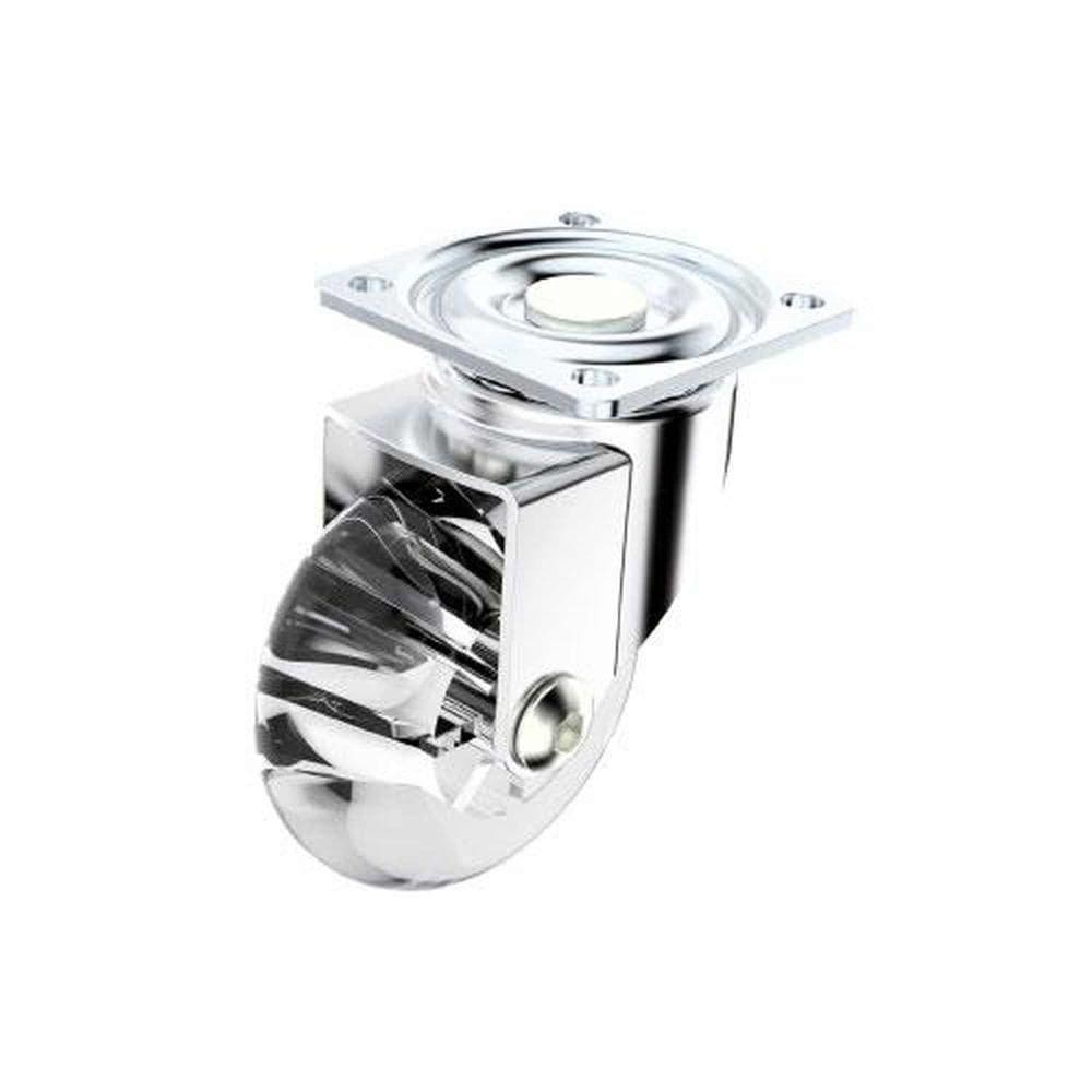 Rodízio Gel 50mm Giratório Sem Freio - Suporta Até 40kg