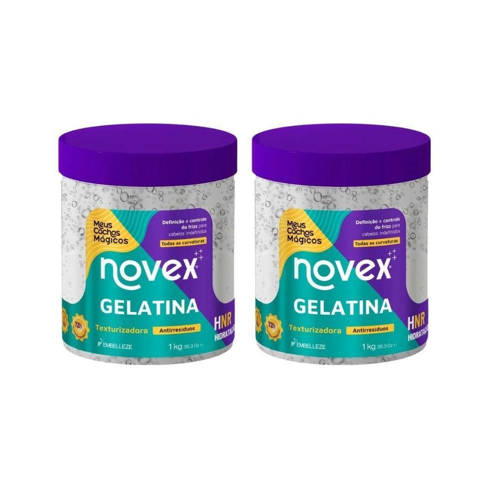 Gelatina Capilar Novex 1000G Meus Cachos Texturizadora - 2Un