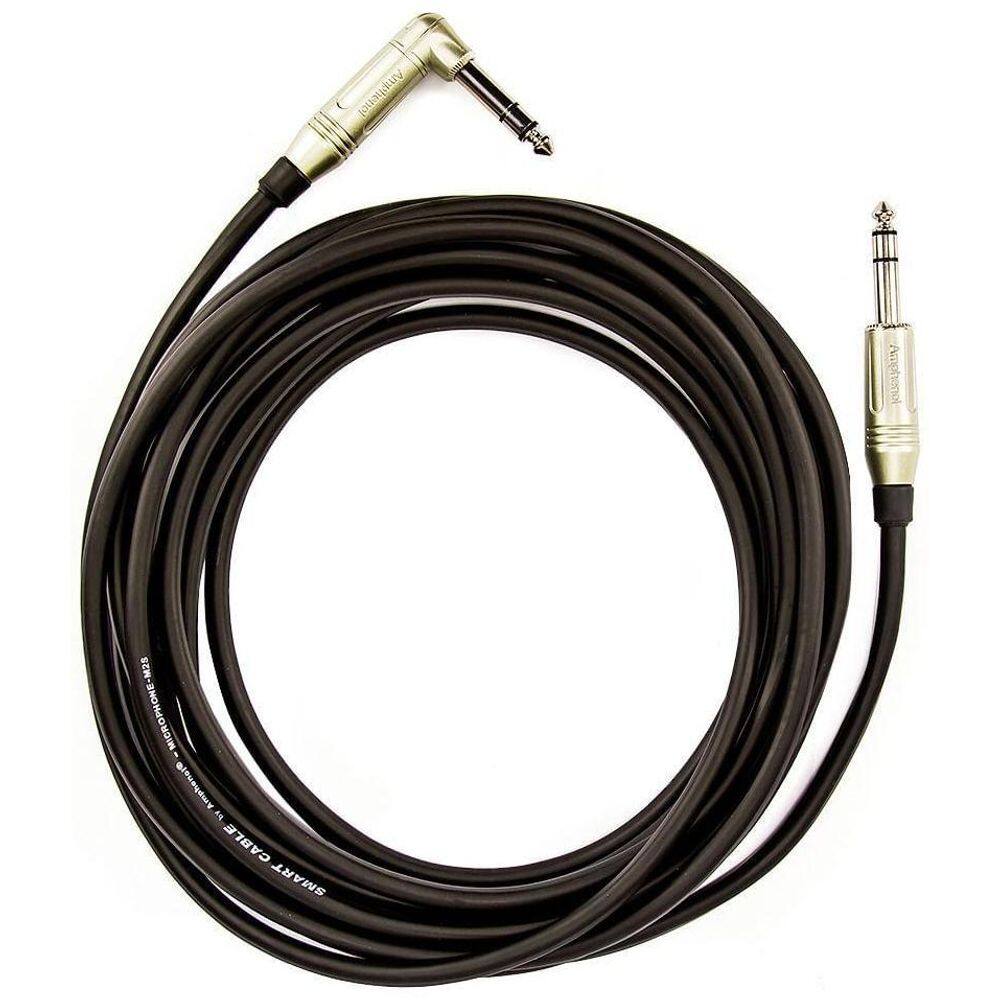 Cabo P10 Macho Para P10, L, 90º Graus Estéreo Amphenol 1M