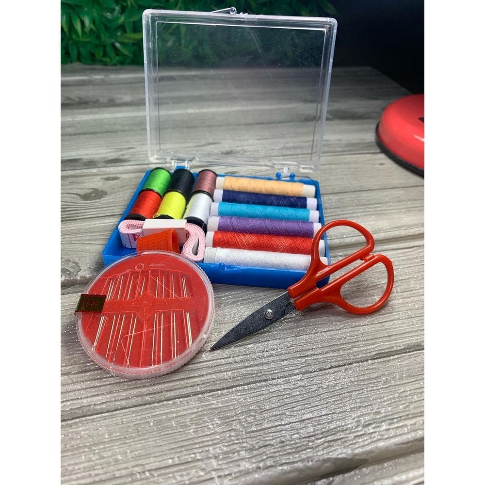 Kit Costura Agulheiro 27 Peças Com Estojo Linha Agulha