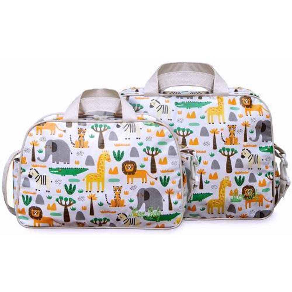 Kit Bolsas Maternidade Mave Baby Animais Bege