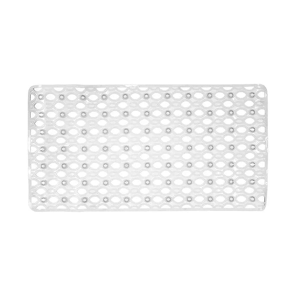 Tapete Antiderrapante Box Retangular Bella Casa Cristal 3180