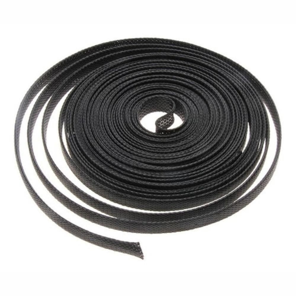 10M Manta Nautica Expansiva Preta Para Fueltech 10Mm