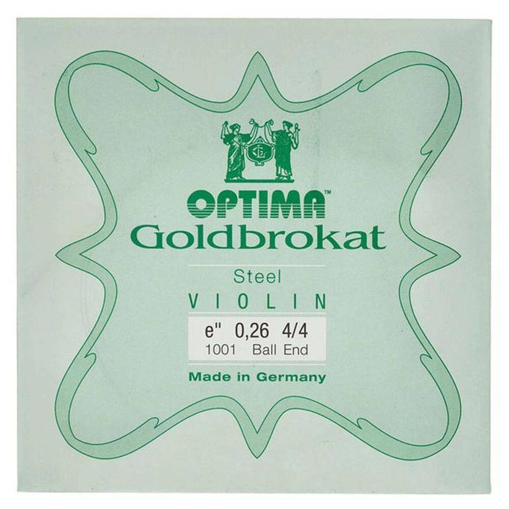 Corda Mi Optima Goldbrokat Violino 4/4 Média 0,26mm