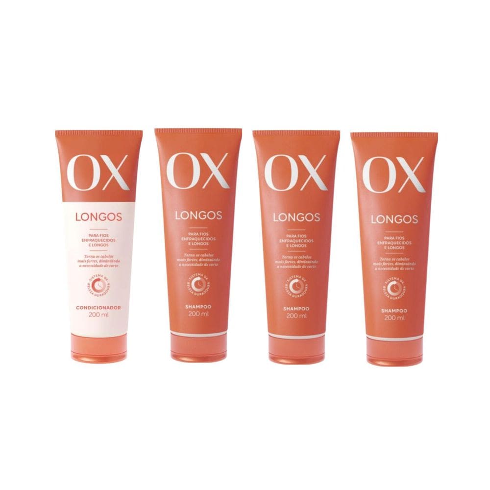 Kit Ox Longos 1 Cond 200Ml+3 Shampoo 200Ml