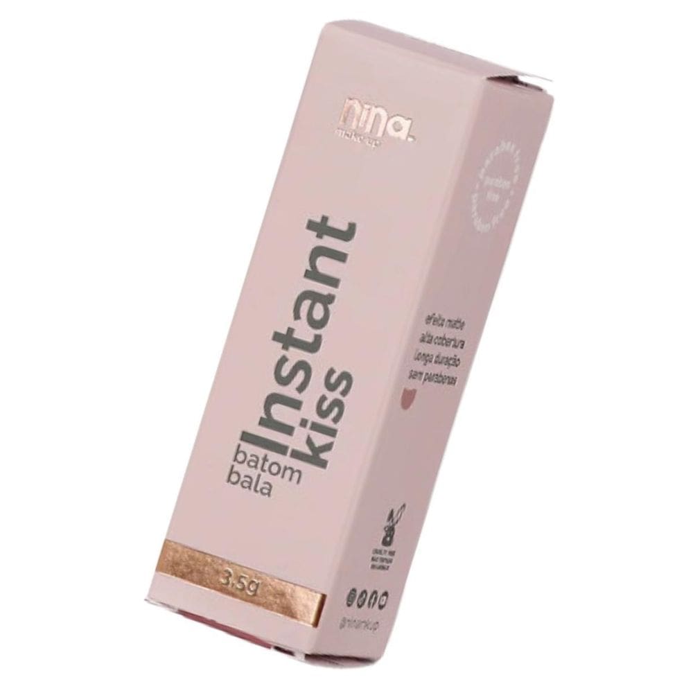 Nina Makeup Batom Em Bala Instant Kiss 6G