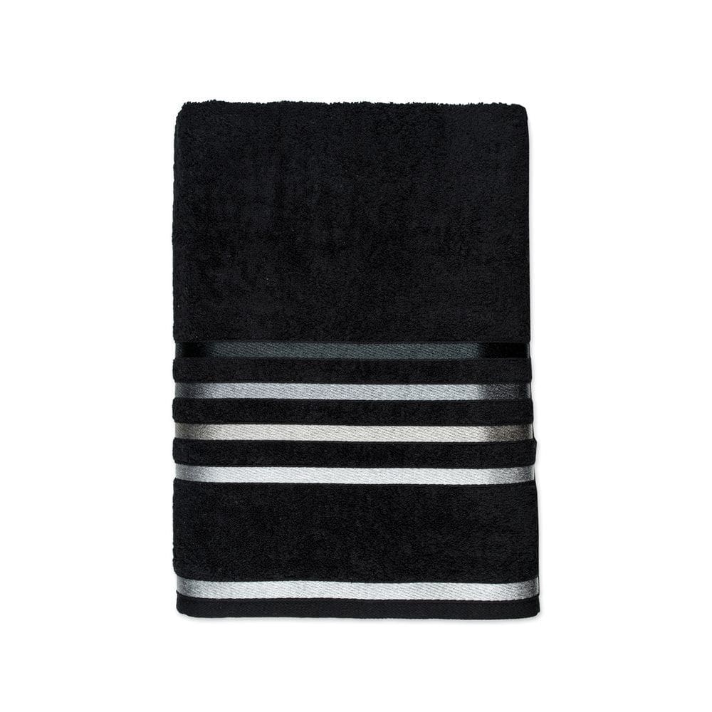 Toalha Banhão Karsten Preta Fio Penteado 86cm x 1,50m