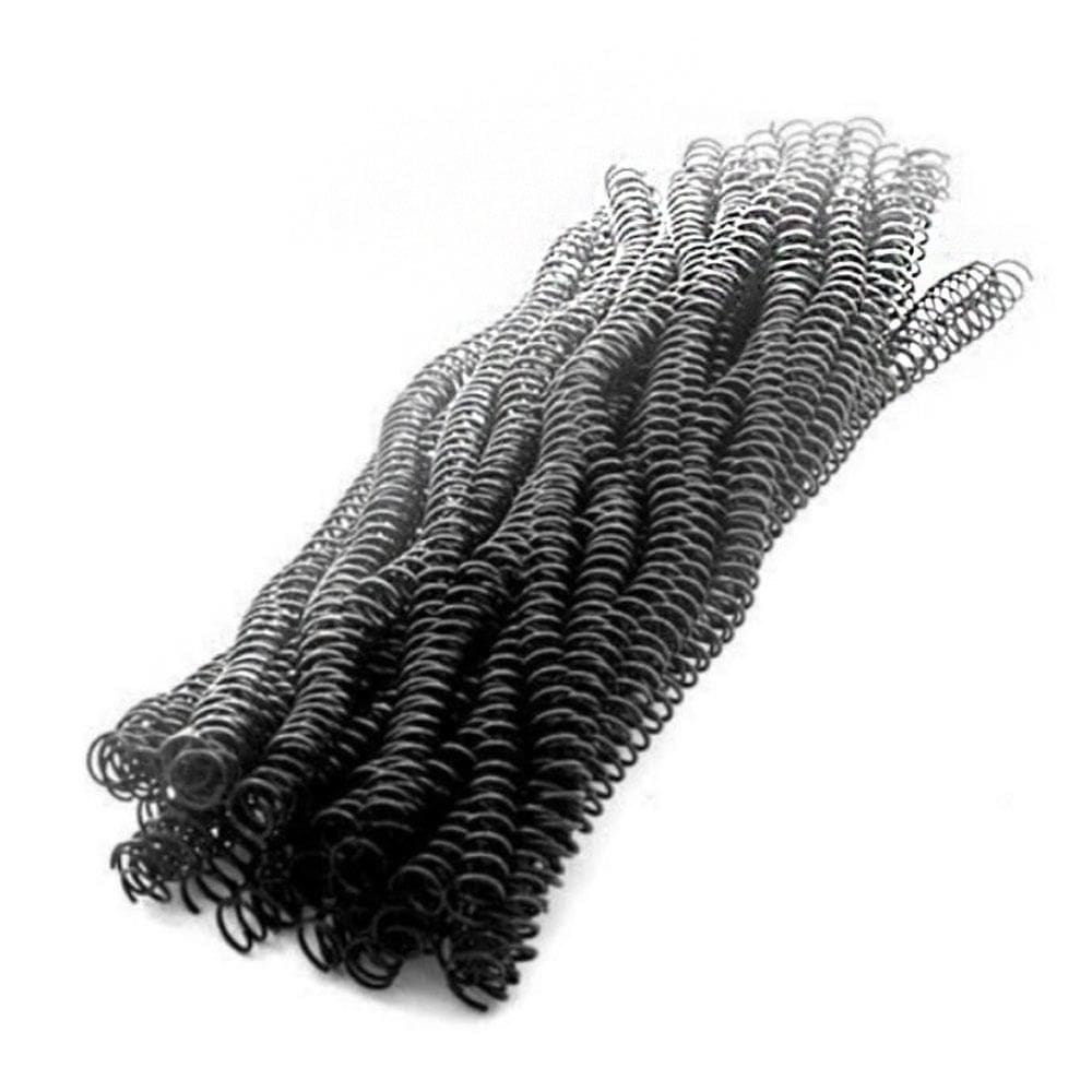 Espiral De Plástico Com 50 Unidades 12Mm Preto Plaspiral