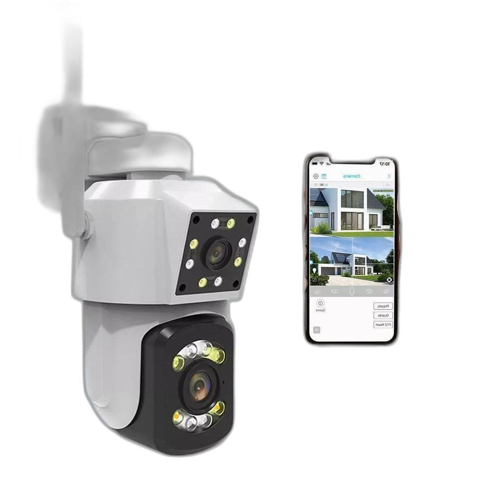 Dupla Eficiência: Câmera Segurança Ip Wifi Duas Câmeras