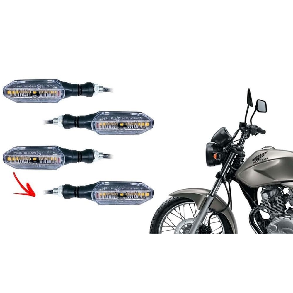 4 Piscas Twister Cb 250F Universal Adaptação Cg Titan Fan
