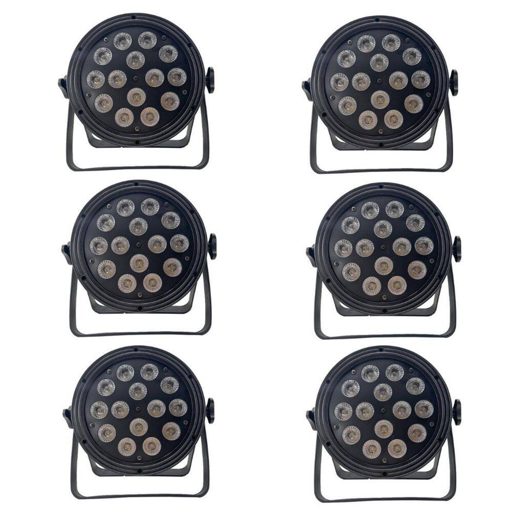 Kit 6 Par Led 14X12W 6 In 1 Rgbw-Ya Indoor Onelight
