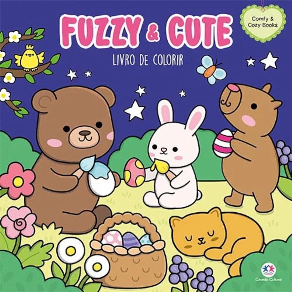 Comfy & Cozy Books - Livro De Colorir - Fuzzy And Cute