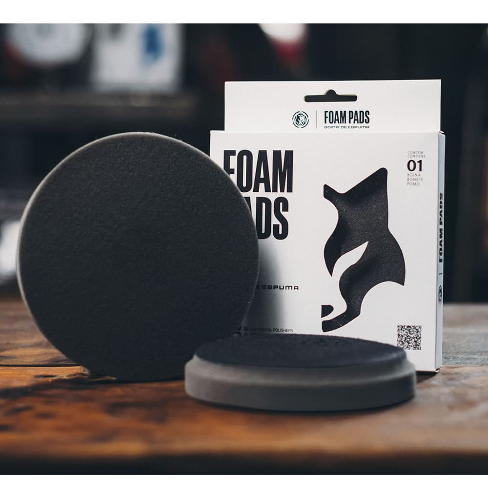 Boina de Espuma Preta Soft Pad Lustro 3" Wolf Pads