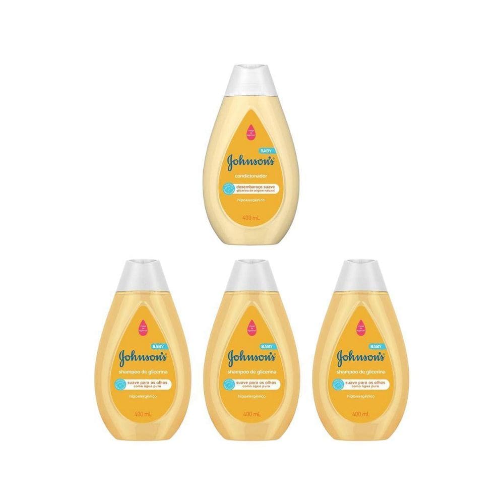 Kit Johnson 3 Shampoo 400Ml + 1 Cond 400Ml Tradicional