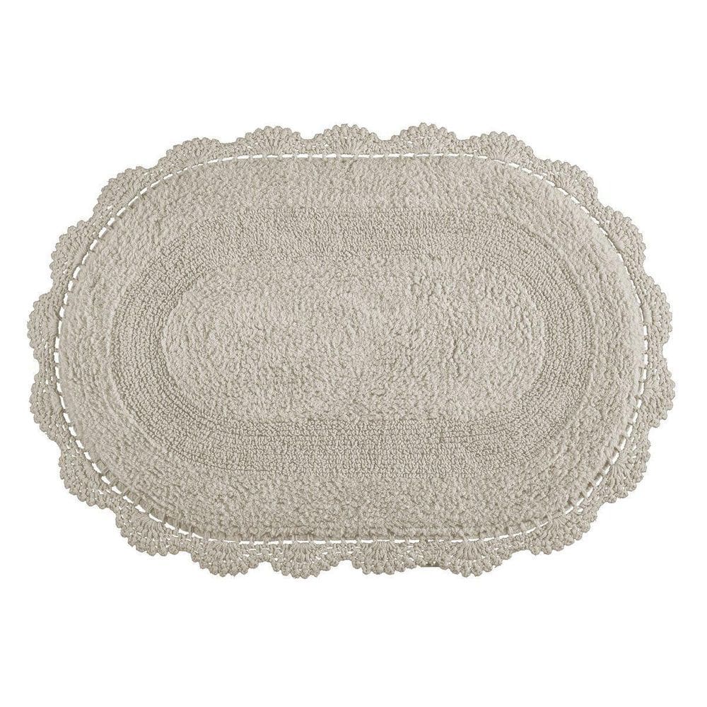 Tapete Crochê Dupla Face Oval 50X80Cm - Kacyumara - Fend Chi