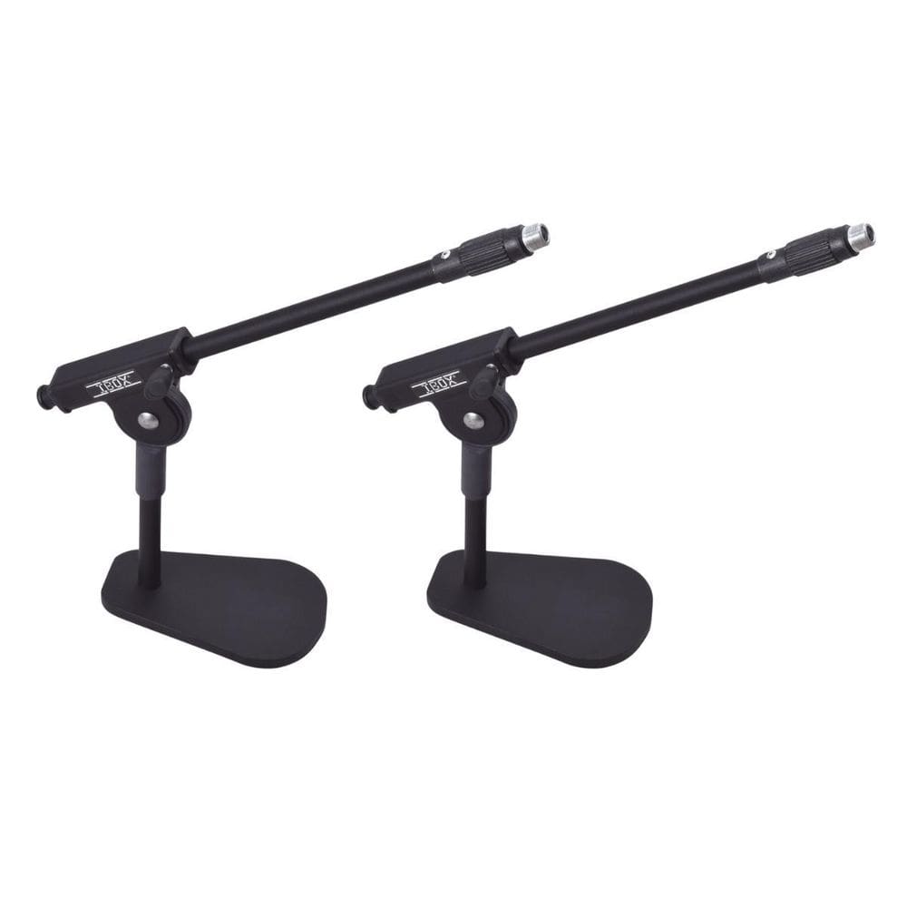 Kit 2 Suporte Microfone Mesa Bumbo Amplificador Metal Ibox